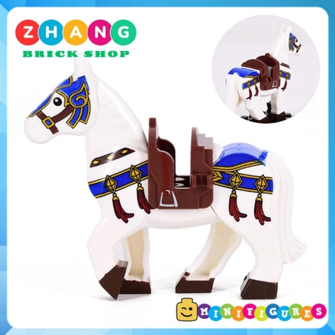Xếp hình ngựa chiến tam quốc Đích Lô của Lưu Bị mới nhất 2020 Lego Minifigures Xinh XH1583 x1583