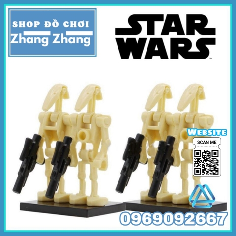 Xếp hình Star Wars Battle Droids Super Combat Robot K-2SO Lego Minifigures POGO PG8099