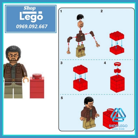 Xếp hình Ant Man & The Wasp Người kiến Luis - Hank Pym - Janet Van Dyne - Goliath Lego Minifigures Xinh X0224