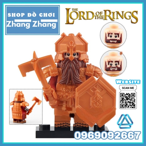 Đồ chơi xếp hình tộc chiến binh người lùn Mountain Dwarf trong The lord of the ring Minifigures Koruit KT1054