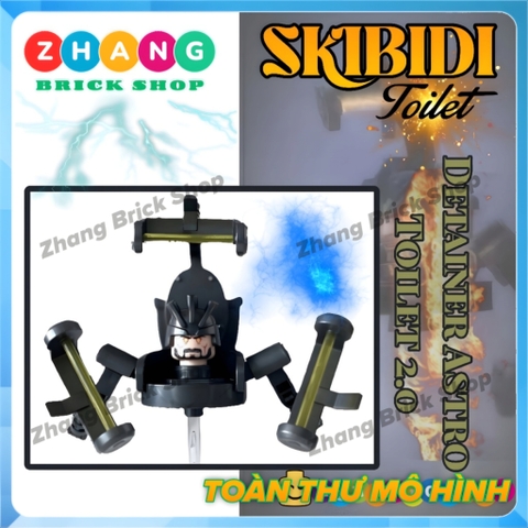 Đồ chơi lắp ráp Skibidi Toilet Detainer Astro Toilet 2.0 Minifigures K2184 KDL825 [Zhang Brick Shop]