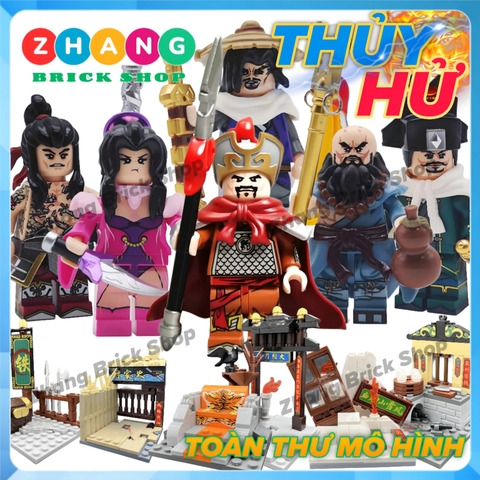 Đồ chơi Mô hình nhân vật Lương sơn bạc thuỷ hử 108 vị anh hùng lắp ghép mảnh Minifigures Decool 10801 10806