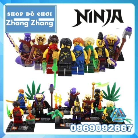 Xếp hình Ninjago Thunder Swordsman Jay Kai Lloyd Cole
Eyezor Zugu Chen Chop'rai Lego Minifigures SY272