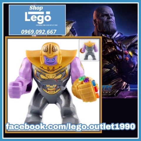 Xếp hình Thanos End Game (Găng tay vô cực) Bigfigures Lego Minifigures Lele D159