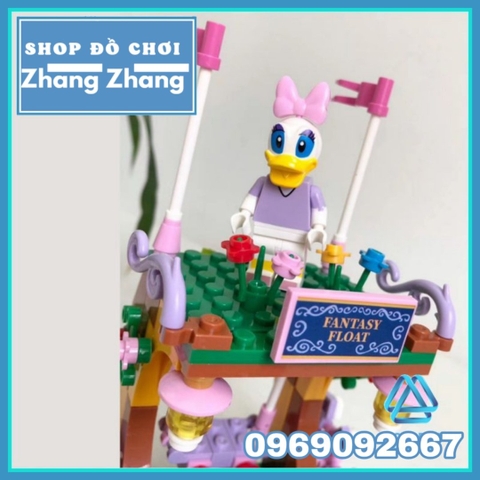 Xếp hình Xe diễu hành của vịt Daisy trong phim hoạt hình chuột Micky Lego Minifigures PRCK 69654