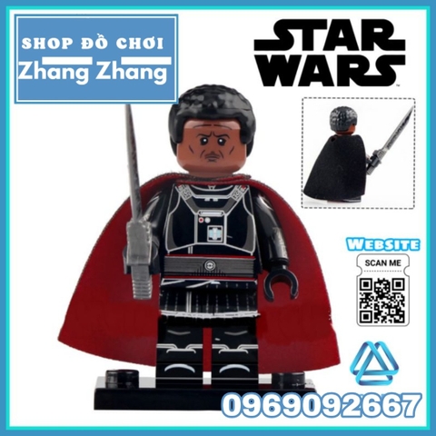 Xếp hình Mô hình Ahsoka  - Dark Trooper - Mandalorian - Moff - Boba Fett - Luke Skywalker - Jawa Lego Minifigures WM6121