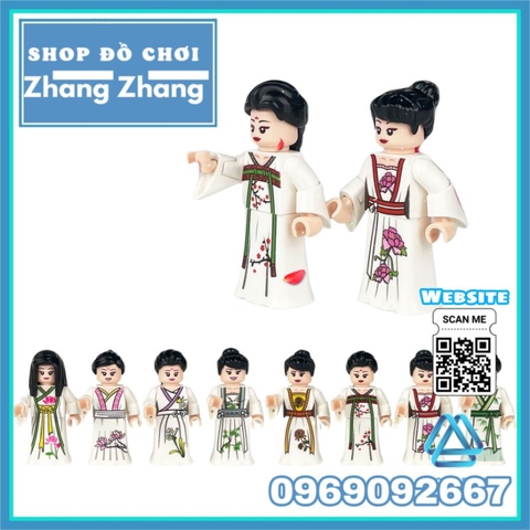 Đồ chơi xếp hình Trang phục cung tần thời Đại Hán Minifigures M8043