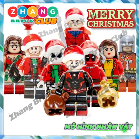 Mô hình nhân vật Giáng sinh Batman Anti Venom Rogue Gambit Carnage Wonder Woman Star lord Ant man POGO PG8199
