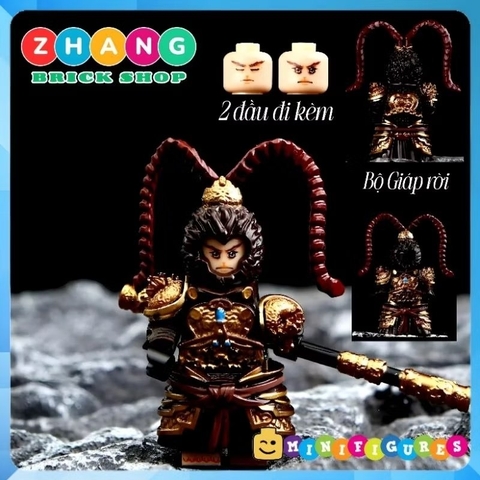 Đồ chơi xếp hình Wukong tôn ngộ không trong tây du ký custum Minifigures