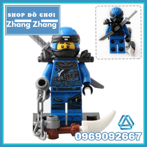 Xếp hình Ninjago Skylor - Jay - Jet Jack - Kai - Zane- Skullbreaker- Muzzle - Cole Lego Minifigures Lele A017 024
