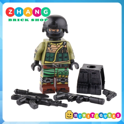 Xếp hình biệt đội đặc nhiệm Spetnazt phản ứng nhanh Swat Nga Lego Minifigures Decool 304 307