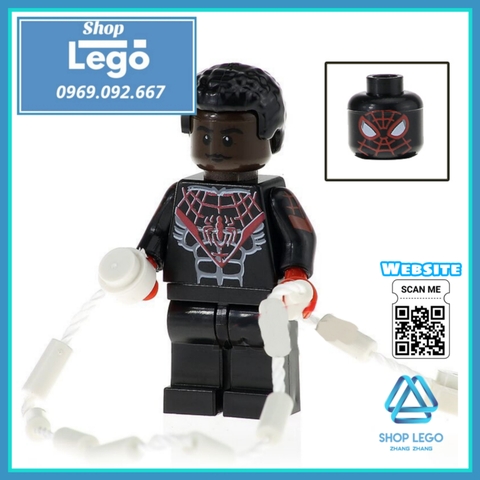 Xếp hình Agent X, Green Goblin, Spider-Armor, Miles Morales siêu anh hùng Lego Minifigures POGO PG8096