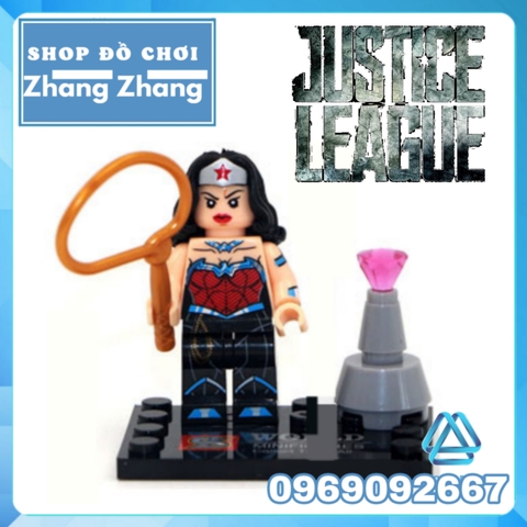 Xếp hình Dawn of Justice League - Tornado - wonder Woman - Green Lantern - Cyborg - Superman Lego Minifigures Sy Sy289