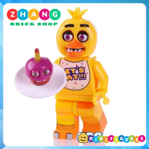 Xếp hình Chica - Bonnie - Foxy Spintraft - Freddy trong Five Night at Freddy Lego Minifigures WM6074