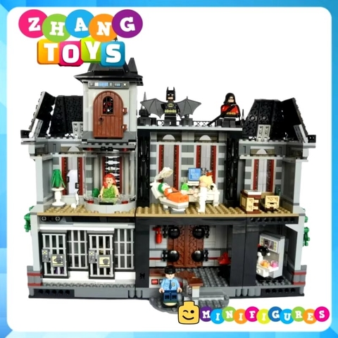 Mô hình lắp ráp bệnh viện Arkham nhốt Joker - The Arkham Asylum Decool 7124 Zhang Brick Shop