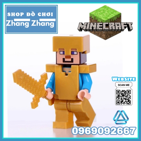 Xếp hình Mineblocks mô phỏng trò chơi Minecraft Lego Minifigures Xinh X0295