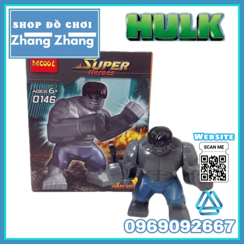 Xếp hình Người khổng lồ xanh Hulk Lego Minifigures Decool 0146