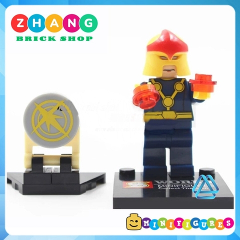 Xếp hình Hawkeye Galactus Robin Cyborg Jean Grey Deadpool Nova Marvel Siêu anh hùng Lego Minifigures Sy sy258