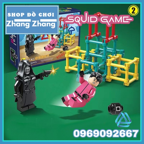 Đồ chơi xếp hình mô hình Trò chơi con mực Squid game Minifigures QG102