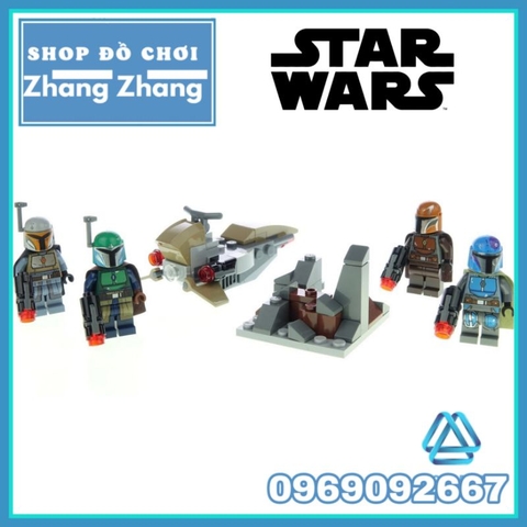 Đồ chơi xếp hình Star Wars Mandalorian Battle Pack Chiến tranh giữa các vì sao Minifigures K-007