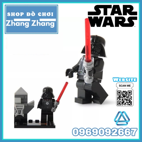 Xếp hình Star Wars Darth Maul - Anakin - C-3P0 - Darth Vader - Chewbacca - Sandtrooper - Rako Lego Minifigures SY198