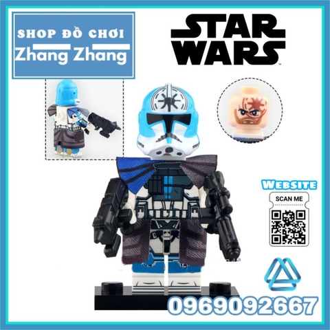 Đồ chơi xếp hình Star Wars Jesse Grey Legion Trooper Galactic Marine Crosshair Bo-Katan Minifigures Xinh X0323