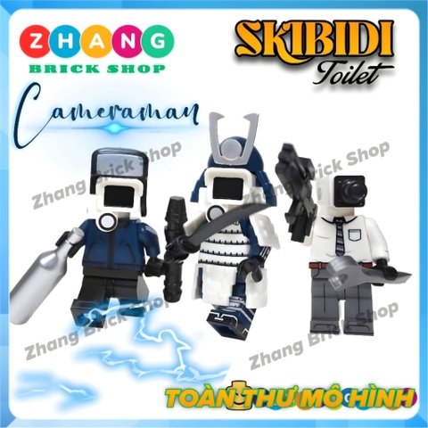 Đồ chơi lắp ráp Skibidi Toilet Samurai Cameraman Minifigures KDL838 [Zhang Brick Shop]