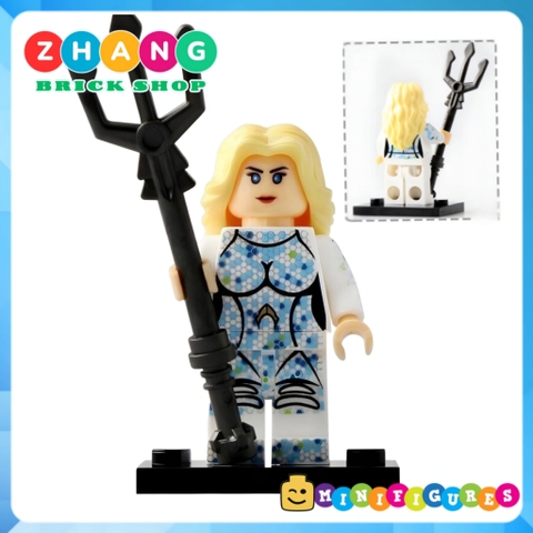 Xếp hình Aquaman Đế Vương Atlantics - Mera - Black Manta - Vulko - Atlanna - Nereus - Orm Lego Minifigures Xinh X0237