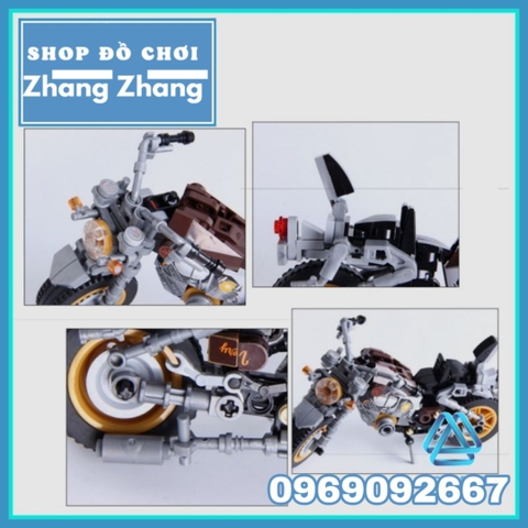 Xếp hình xe motor Yamaha mới nhất Lego Minifigures Sembo Block 701111