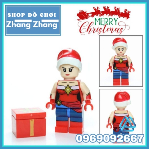 Xếp hình Giáng sinh Batgirl - Black Panther Cyclops Falcon Red Robin Flash Marry Christmas Lego Minifigures POGO PG8189