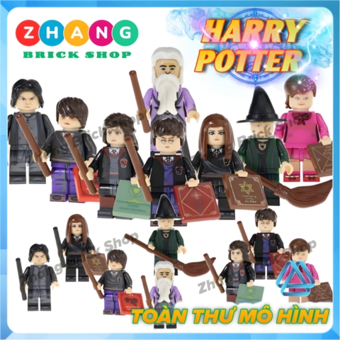 Đồ chơi xếp hình Harry Potter Hermione Dumbledore Minerva Dolores Ron Weasley Snape Minifigures POGO PG8133