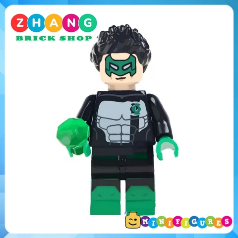 Đồ chơi Xếp hình gồm Green Lantern - Hal Jordan - Stewart - Super Man - Poison Ivy - Batman - Robin Minifigures WM6013