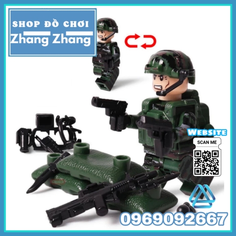 [LBK1] Xếp hình lính biệt kích rừng Lego Minifigures TBS Toys TBS17-22 0217 0222