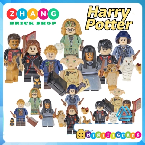 Đồ chơi xếp hình Harry Potter Hermione Trelawny Cho Chang Dean Thomas Dobby Tina Scamander Minifigures POGO PG8192