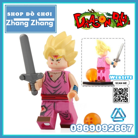 Xếp hình Dragon Ball Gohan - Bardock - Broly - Goku Vegeta Lego Minifigures WM6032