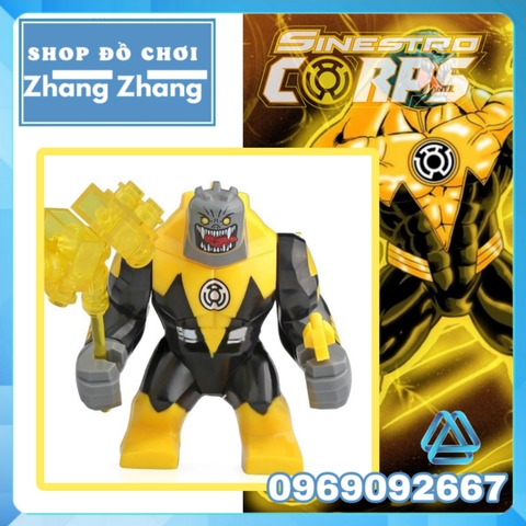 Đồ chơi Xếp hình Yellow Lantern Arkillo Siêu anh hùng Sinestro Green Lantern BigFigures Minifigures Xinh XH894