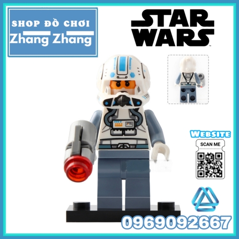 Xếp hình Rey - Luke Skywalker - Sabine - Ahsoka Tano - Kit Fisto - Jag - Snowtrooper Lego Minifigures Lele C023 030