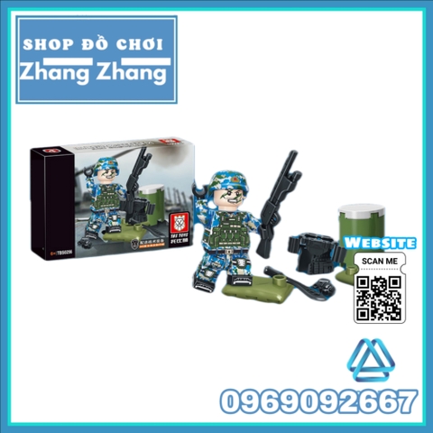 Đồ chơi Xếp hình lực lượng Thủy Quân lục chiến Navy Military Lego Minifigures Tbstoys Tbs53-58