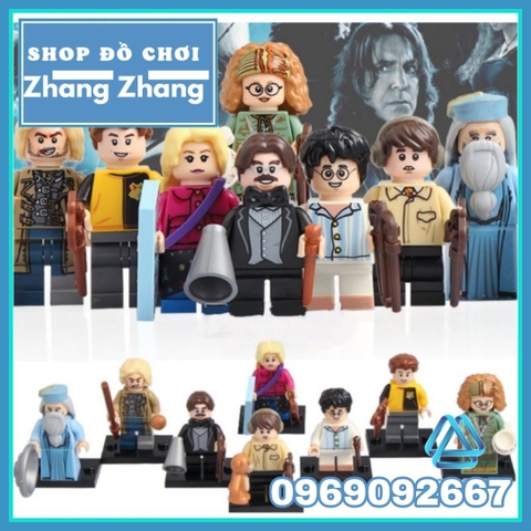 Xếp hình Harry Potter - Albus Dumbledore Moody - Luna Lovegood - Neville Longbottom Lego Minifigures WM6041