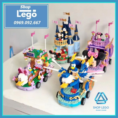 Xếp hình Xe lâu đài chuột Micky Mouse rất đẹp Lego Minifigures PRCK PRCK69654