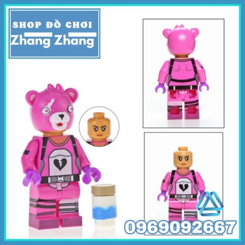 Xếp hình Fortnite Zoey - Cuddle - Teknique - Chromium Leviathan - Tomatohead - Brite Gunner Lego Minifigures POGO PG8203