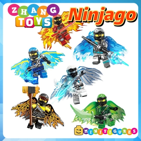 Đồ chơi xếp hình Ninjago chúa tể bầu trời Zay - Zane - Kai - Cole - Lloyd - Nya Minifigures QG670