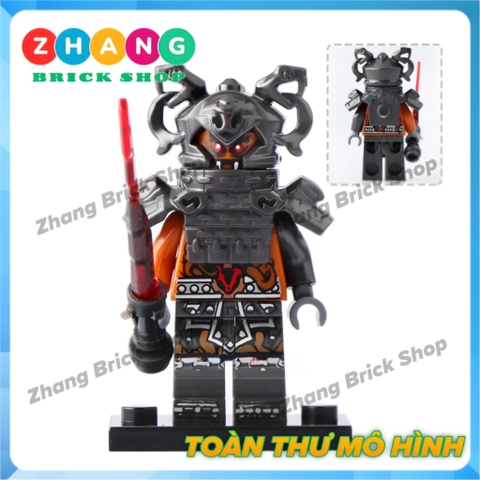 Xếp hình Ninjago Shadow - Ash - Slackjaw - Blunck - Rivett - Vermin - Raggmunk - Machia Lego Minifigures POGO PG8055