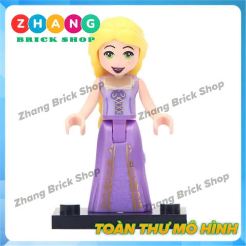 Xếp hình Lọ Lem Alana - Ariel - Cinderella - Fairy Godmother - Rapunzel - Elsa Lego Minifigures Lele F010 017