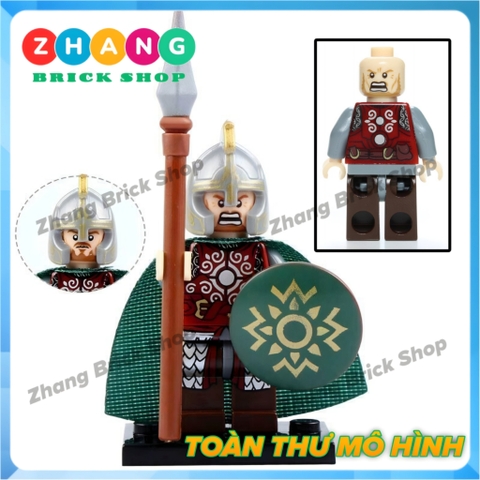 Xếp hình The Hobbit Theoden - Eomer - Rohan - Wormtongue - Boromir - Aragorn - Bowman Lego Minifigures Pogo PG8031
