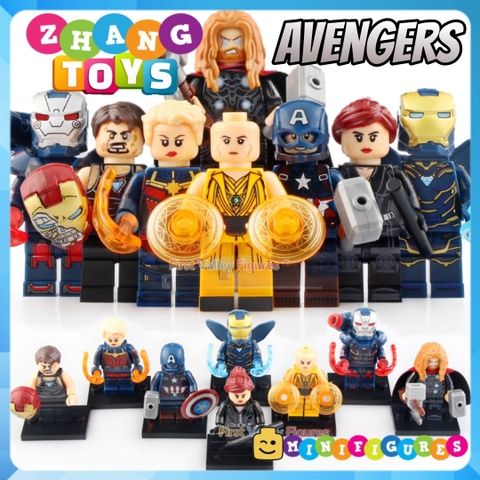 Xếp hình War Machine Ancient One Raytheon Black Widow Pepper Captain America Tony Stark Lego Minifigures Xinh X0261