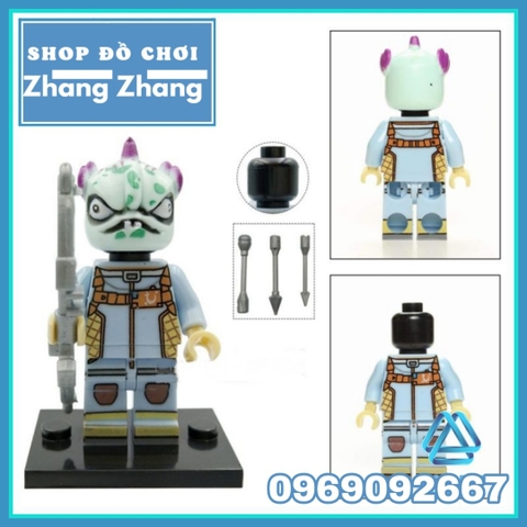 Xếp hình Fortnite Zoey - Cuddle - Teknique - Chromium Leviathan - Tomatohead - Brite Gunner Lego Minifigures POGO PG8203