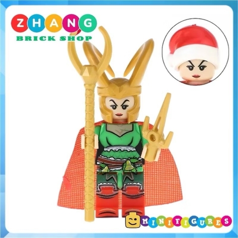 Xếp hình Giáng sinh Joker - Flash - Superman - Loki - Doctor Fate - Shazam Marry Christmas Lego Minifigures POGO PG8188