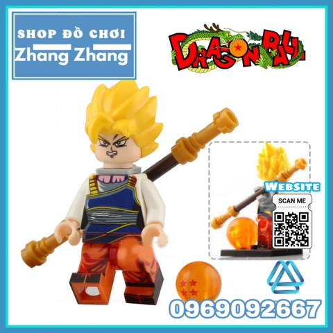 Xếp hình Dragon Ball Gohan - Bardock - Broly - Goku Vegeta Lego Minifigures WM6032