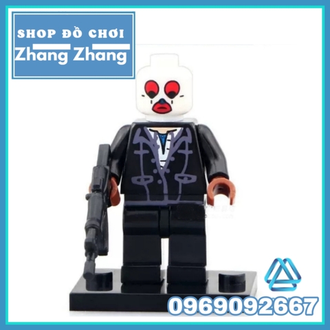Xếp hình băng cướp ngân hàng Joker Henchman Robber trong batman Lego Minifigures POGO PG8016